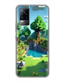 Чохол для Vivo V21 з картинкою «Minecraft літній день»