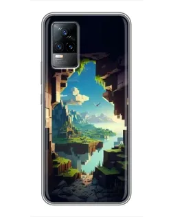 Чохол для Vivo V21 з картинкою «Вид з печери»