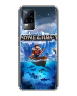Чохол для Vivo V21 з картинкою «Minecraft льодянийсвіт»