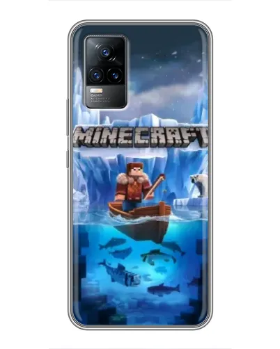 Чохол для Vivo V21 з картинкою «Minecraft льодянийсвіт»