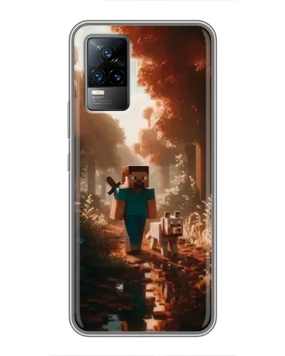 Чохол для Vivo V21 з картинкою «Стів у лісі»
