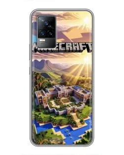 Чохол для Vivo V21 з картинкою «Minecraft панорама»