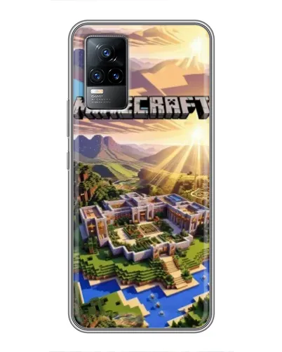 Чохол для Vivo V21 з картинкою «Minecraft панорама»