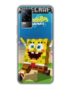 Чохол для Vivo V21 з картинкою «Губка Боб Minecraft» Чохол для Vivo V21 з картинкою «Губка Боб Minecraft»