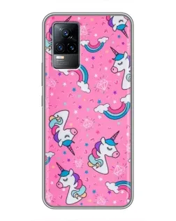 Чохол для Vivo V21 з картинкою «Unicorn паттерн рожевий» Чохол для Vivo V21 з картинкою «Unicorn паттерн рожевий»