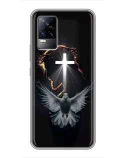 Чохол для Vivo V21 з картинкою «Голуб та Світло»