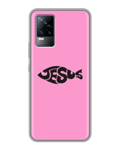 Чохол для Vivo V21 з картинкою «Рожевий символ Jesus» Чохол для Vivo V21 з картинкою «Рожевий символ Jesus»