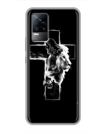 Чехол для Vivo V21 с картинкой «Сияющий крест Jesus» Чехол для Vivo V21 с картинкой «Сияющий крест Jesus»