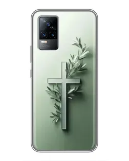 Чехол для Vivo V21 с картинкой «Оливковая ветвь»