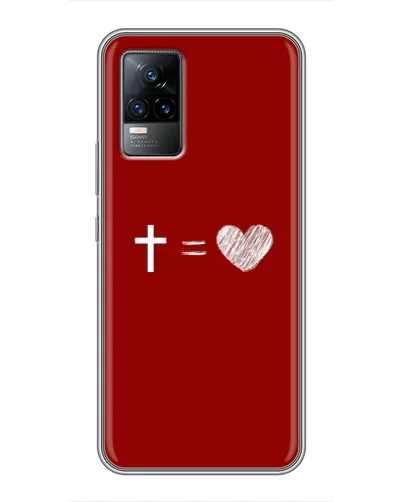 Чехол для Vivo V21 с картинкой «Уравнение любви» Чехол для Vivo V21 с картинкой «Уравнение любви»