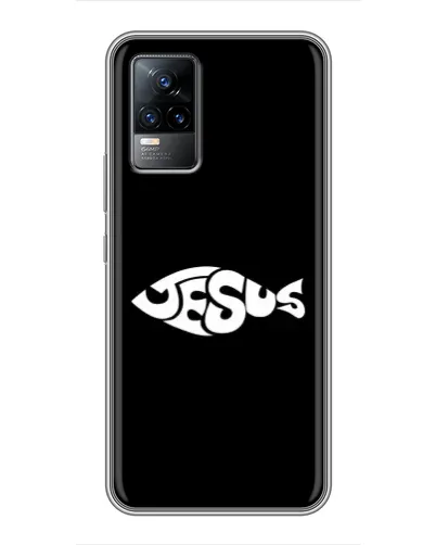 Чехол для Vivo V21 с картинкой «Рыба Jesus» Чехол для Vivo V21 с картинкой «Рыба Jesus»
