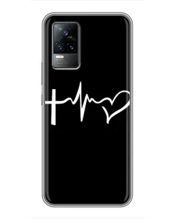 Чехол для Vivo V21 с картинкой «Пульс веры»