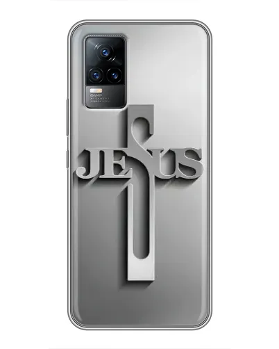 Чехол для Vivo V21 с картинкой «Металлический крест Jesus» Чехол для Vivo V21 с картинкой «Металлический крест Jesus»