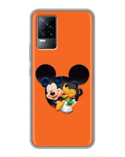 Чохол для Vivo V21 з картинкою «Серце Міккі Мінні»