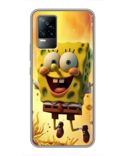 Чохол для Vivo V21 з картинкою «Губка Боб стрибає»