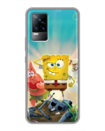 Чохол для Vivo V21 з картинкою «Спанч Боб переможець»