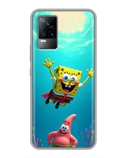 Чохол для Vivo V21 з картинкою «Спанч Боб під водою»