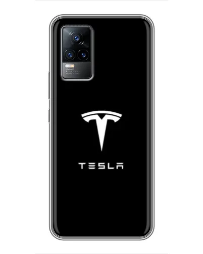 Чохол для Vivo V21 з картинкою «Tesla White Logo» Чохол для Vivo V21 з картинкою «Tesla White Logo»