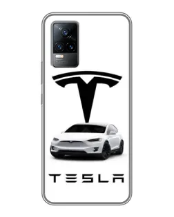 Чохол для Vivo V21 з картинкою «Tesla White Style» Чохол для Vivo V21 з картинкою «Tesla White Style»