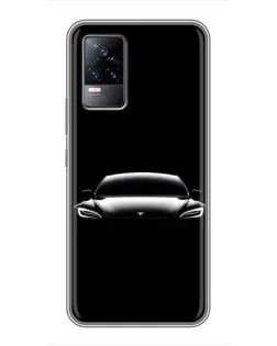 Чохол для Vivo V21 з картинкою «Фари Tesla Night» Чохол для Vivo V21 з картинкою «Фари Tesla Night»