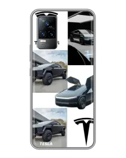 Чохол для Vivo V21 з картинкою «Колаж Cybertruck Tesla» Чохол для Vivo V21 з картинкою «Колаж Cybertruck Tesla»