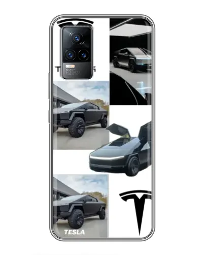 Чохол для Vivo V21 з картинкою «Колаж Cybertruck Tesla» Чохол для Vivo V21 з картинкою «Колаж Cybertruck Tesla»