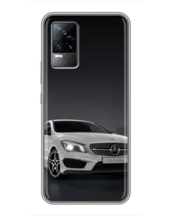 Чохол для Vivo V21 з картинкою «Mercedes AMG GT Silver»