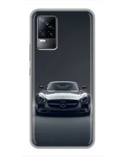 Чохол для Vivo V21 з картинкою «Mercedes на чорному»