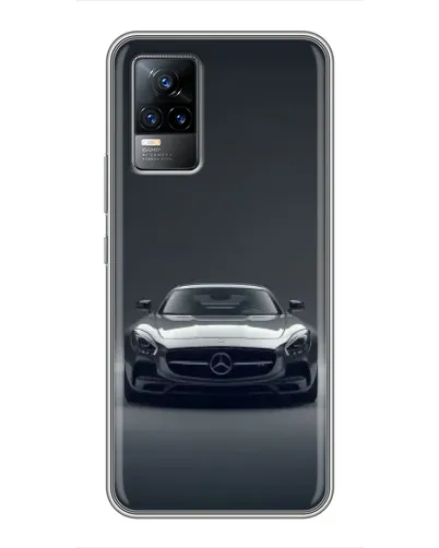 Чохол для Vivo V21 з картинкою «Mercedes на чорному»