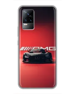 Чохол для Vivo V21 з картинкою «Mercedes AMG — червона лінія»