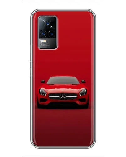 Чохол для Vivo V21 з картинкою «Червоний Mercedes AMG»