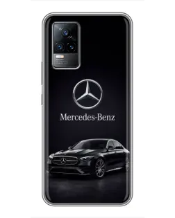 Чохол для Vivo V21 з картинкою «Mercedes — решітка радіатора»