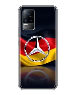 Чохол для Vivo V21 з картинкою «Mercedes — прапор Німеччини»