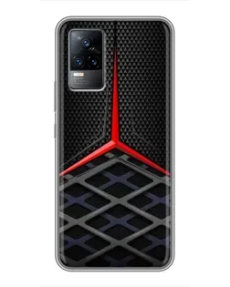 Чохол для Vivo V21 з картинкою «Mercedes Carbon Grid»