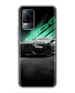 Чохол для Vivo V21 з картинкою «Темний Mercedes AMG»