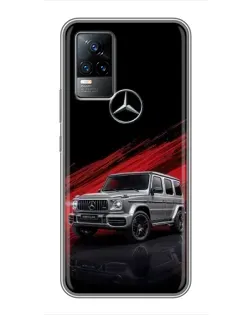 Чохол для Vivo V21 з картинкою «Mercedes G-Class червоний»