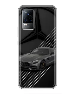 Чохол для Vivo V21 з картинкою «Mercedes AMG — графіка»