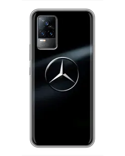Чохол для Vivo V21 з картинкою «Mercedes на металі»