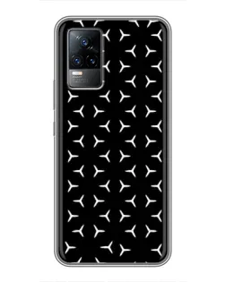 Чохол для Vivo V21 з картинкою «Mercedes паттерн зірок»