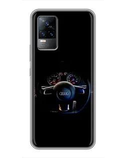 Чохол для Vivo V21 з картинкою «Салон Audi — кермо» Чохол для Vivo V21 з картинкою «Салон Audi — кермо»