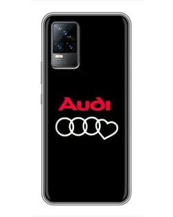Чохол для Vivo V21 з картинкою «Логотип Audi Heart» Чохол для Vivo V21 з картинкою «Логотип Audi Heart»