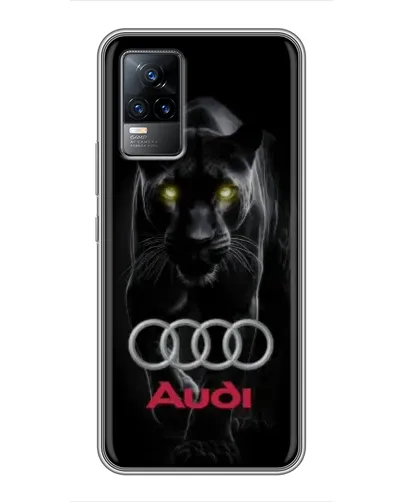 Чохол для Vivo V21 з картинкою «Пантера та Audi»