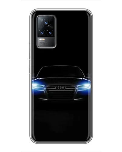 Чохол для Vivo V21 з картинкою «Audi в неоні»