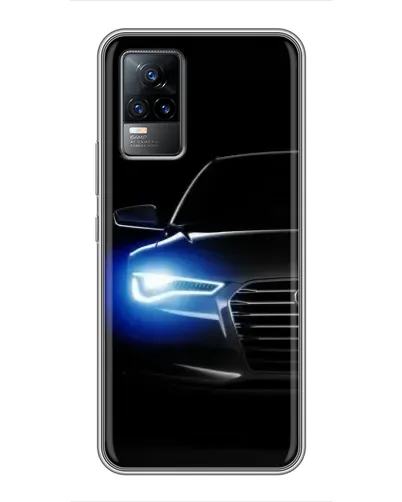 Чохол для Vivo V21 з картинкою «Неоновий погляд Audi»