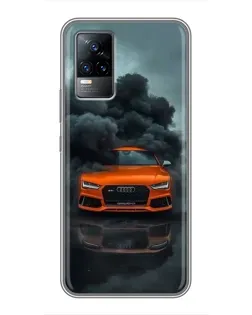 Чохол для Vivo V21 з картинкою «Audi у хмарах диму» Чохол для Vivo V21 з картинкою «Audi у хмарах диму»