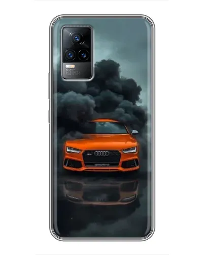 Чохол для Vivo V21 з картинкою «Audi у хмарах диму»
