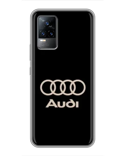 Чохол для Vivo V21 з картинкою «Audi — золотий логотип»