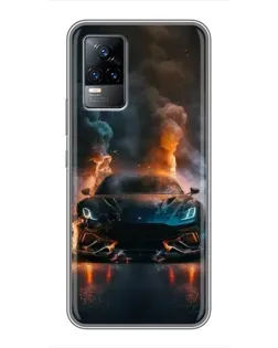 Чехол для Vivo V21 с картинкой «Lamborghini дымная эстетика» Чехол для Vivo V21 с картинкой «Lamborghini дымная эстетика»