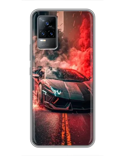 Чехол для Vivo V21 с картинкой «Lamborghini красный дым» Чехол для Vivo V21 с картинкой «Lamborghini красный дым»
