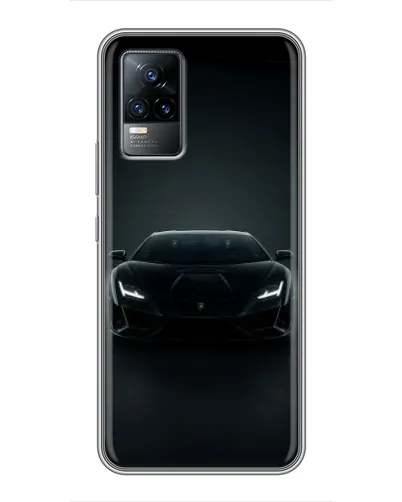 Чехол для Vivo V21 с картинкой «Черный Lamborghini Aventador» Чехол для Vivo V21 с картинкой «Черный Lamborghini Aventador»